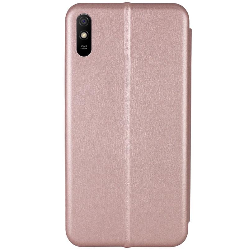 Кожаный чехол (книжка) Classy для Xiaomi Redmi 9A Rose Gold - фото 4