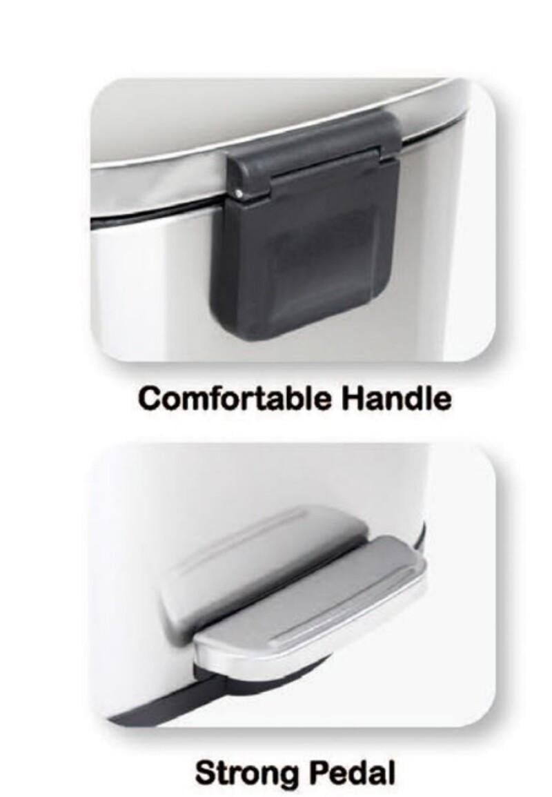 Мусорное ведро прямоугольное MIXXUS Bevel-TC0112 SS Color с плавным закрыванием 12 л Нержавеющая сталь - фото 4 Мусорное ведро прямоугольное MIXXUS Bevel-TC0112 SS Color с плавным закрыванием 12 л Нержавеющая сталь - фото 4