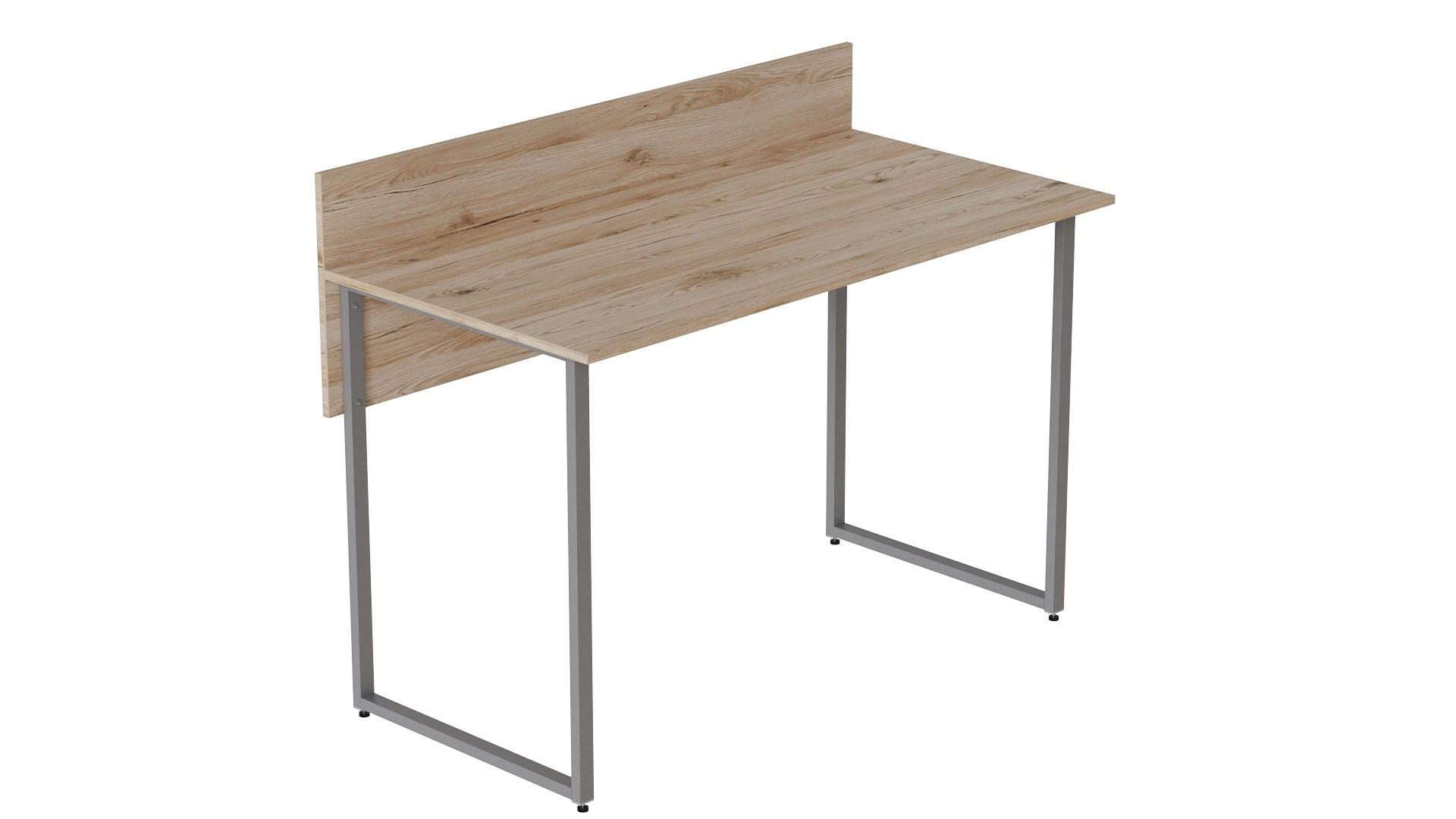 Стіл комп'ютерний Ferrum-decor Скай ДСП 16 мм 75x140x60 см Сірий/Дуб Сан-Марино (FRD-101554)