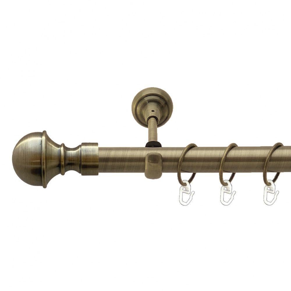 Карниз Orvit Бостон однорядний гладкий 25 мм 200 см Антик (00-00010159)