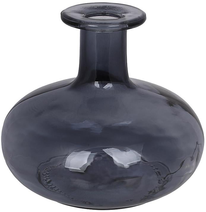 Ваза мини стеклянная Midnight Glass Ø 12,5х10,5 см Темно-синий