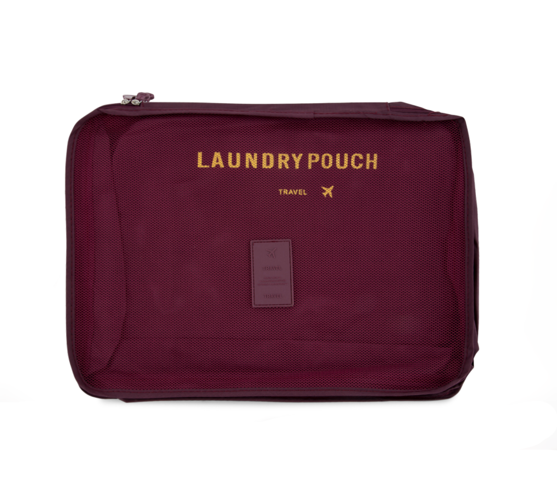 Набір органайзерів дорожніх 6 шт. Бордовий (29433512) - фото 5 Набір органайзерів дорожніх 6 шт. Бордовий (29433512) - фото 5