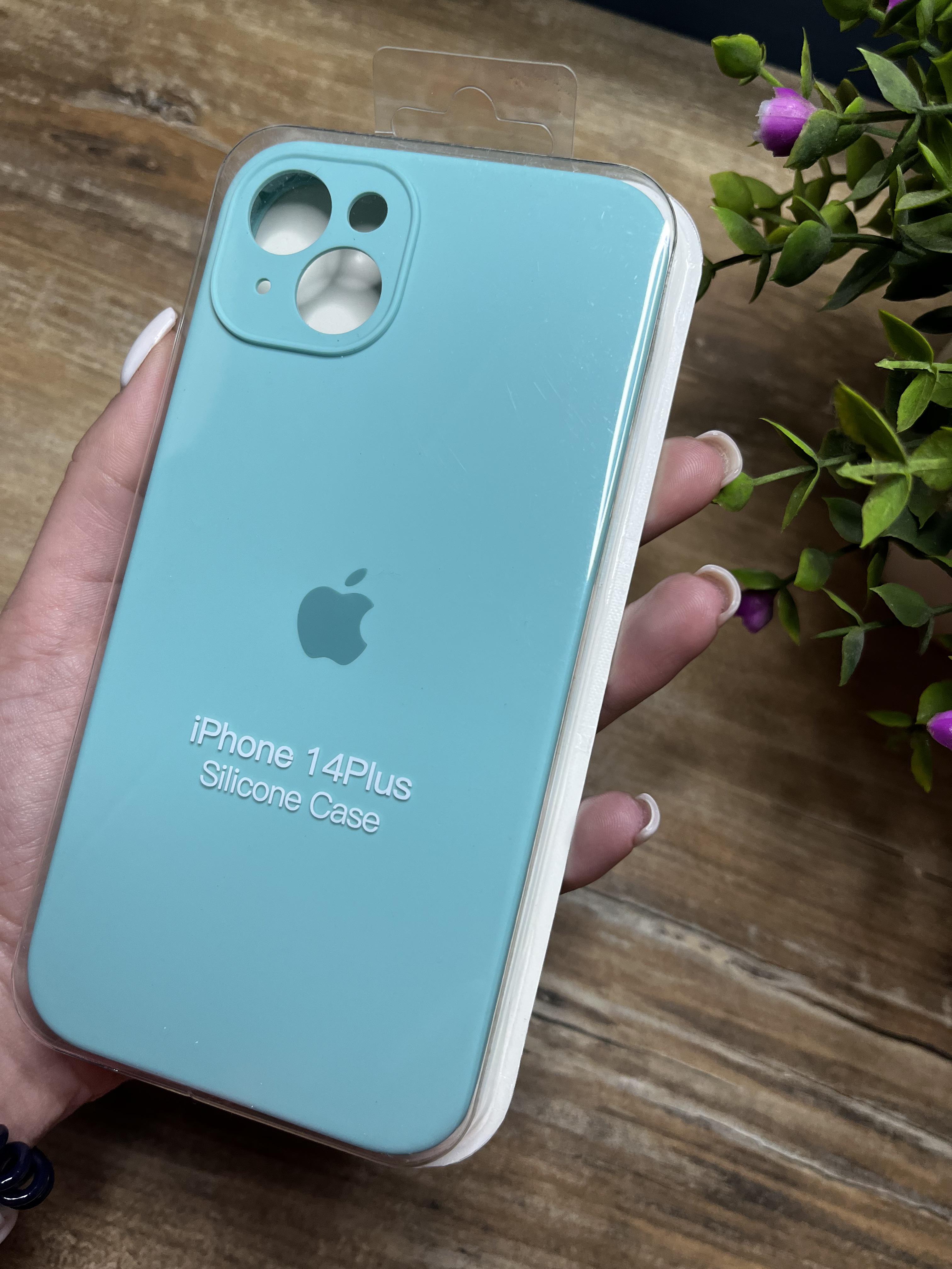 Чохол накладка на iPhone (Айфон) 14 Plus закритий низ та закрита камера silicone case full camera на apple