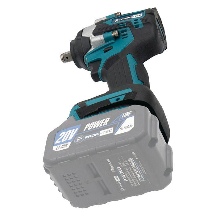 Аккумуляторный набор из 2х инструментов PROFI-TEC Combo Set 2/7 POWERLine 20V КШМ DGA201BL/гайковерт DTW500BL в наборе 4 головки (007006) - фото 5
