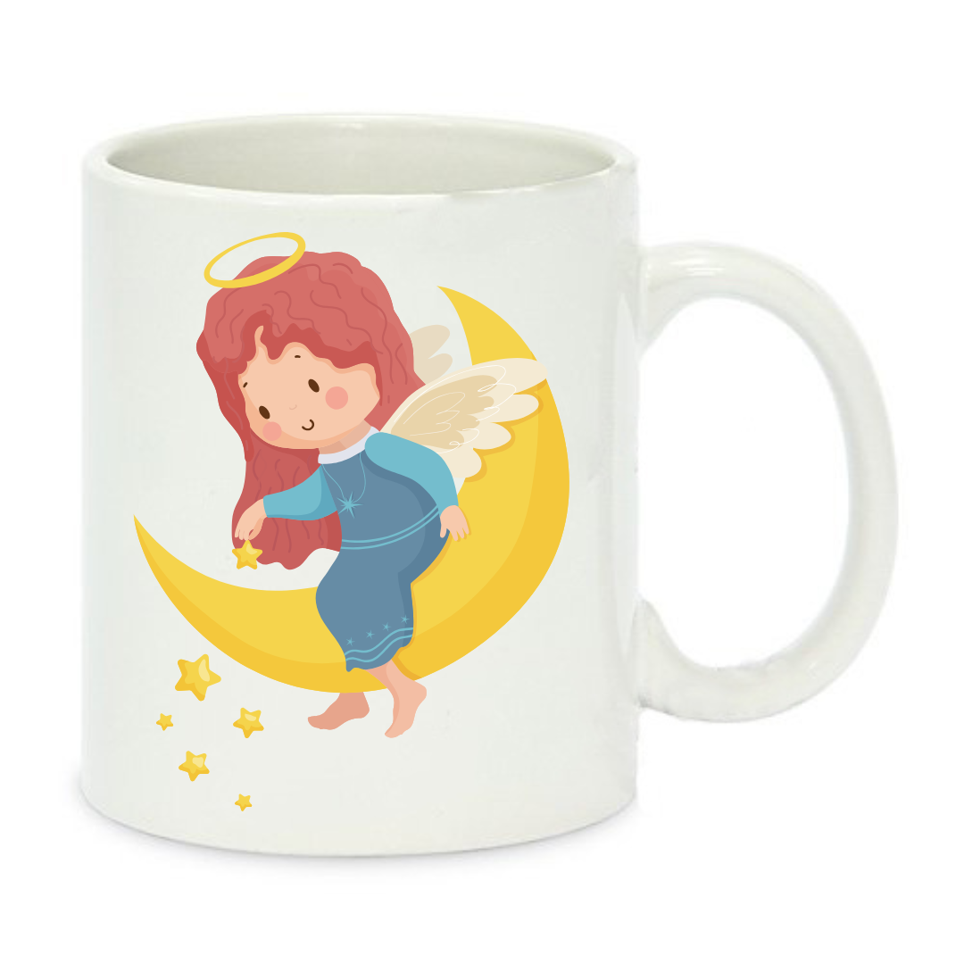 Чашка с принтом Ангел 330 мл Белый (001290)