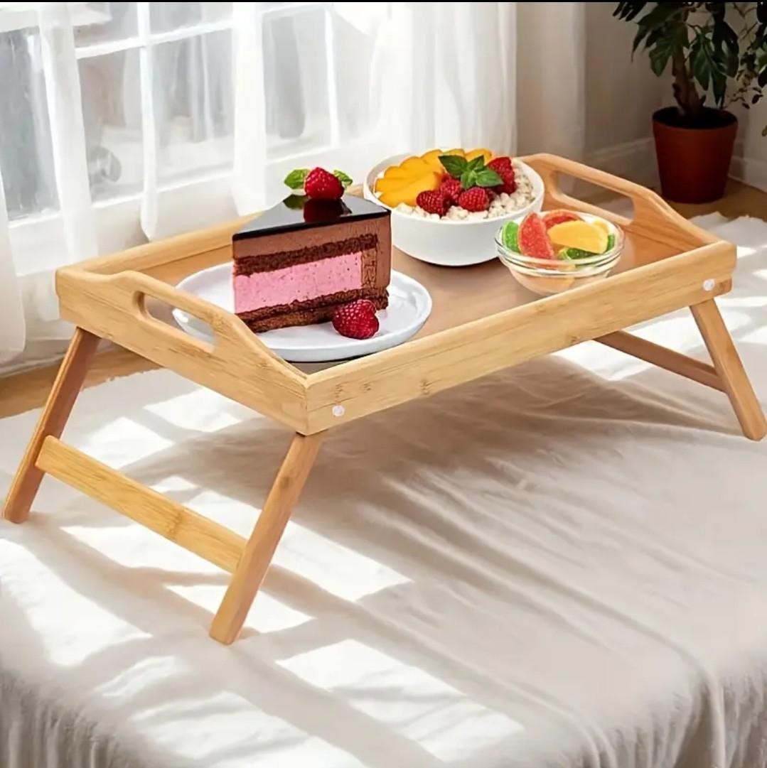Столик-поднос деревянный со складными ножками для завтрака в кровать (2494309394) - фото 9 Столик-поднос деревянный со складными ножками для завтрака в кровать (2494309394) - фото 9