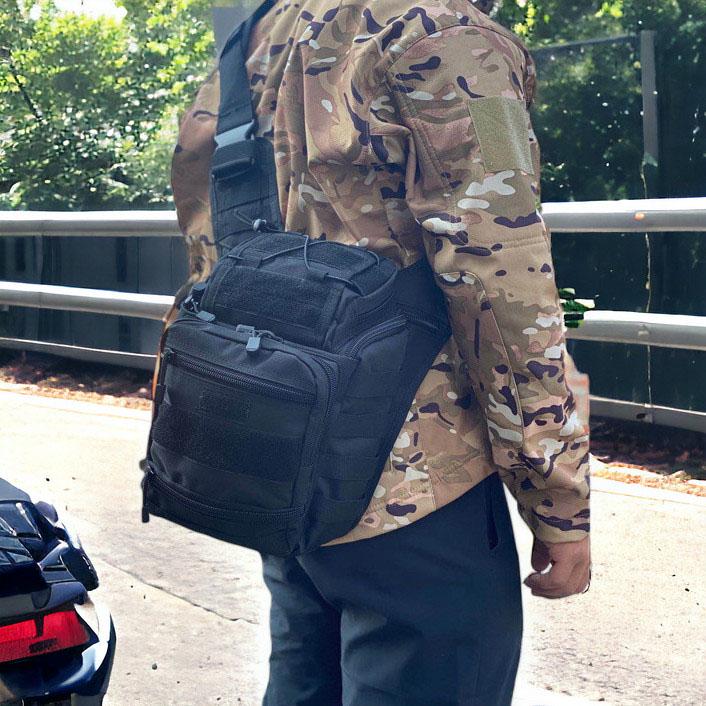 Сумка военная через плечо Черный (457026) - фото 21 Сумка военная через плечо Черный (457026) - фото 21