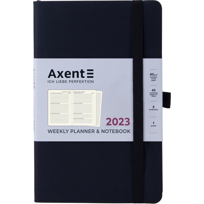 Еженедельник Axent Partner Soft 125x195 мм 96 листов Черный (8506 23 01 A)