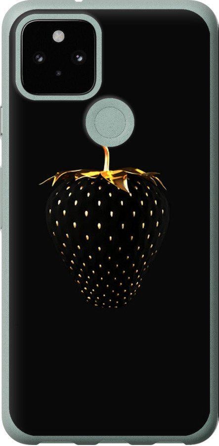 Чехол на Google Pixel 5 Черная клубника (3585u-2044-42517)