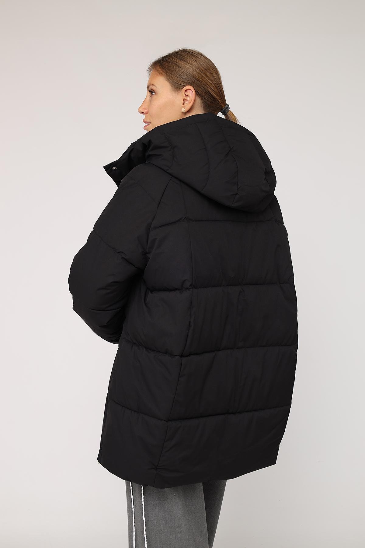 Куртка женская зимняя ЦБ-00277866 р. 54 Черный (29079983) - фото 8