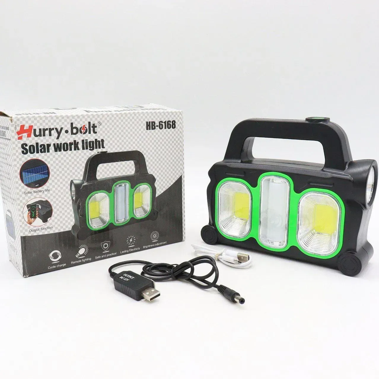 Ліхтар ручний HB 6168 на сонячній батареї акумуляторний (234563737) - фото 10 Ліхтар ручний HB 6168 на сонячній батареї акумуляторний (234563737) - фото 10