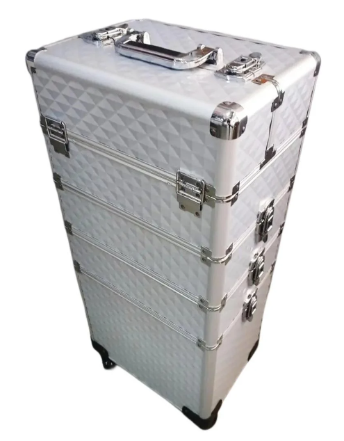 Бьюті-кейс майстра для косметики на колесах Білий (6224)