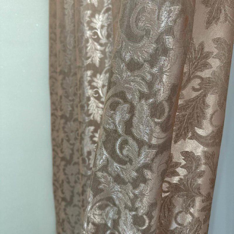 Шторы Севилья жаккардовые 1,5х2,7 м 2 шт. Пудровый - фото 9 Шторы Севилья жаккардовые 1,5х2,7 м 2 шт. Пудровый - фото 9