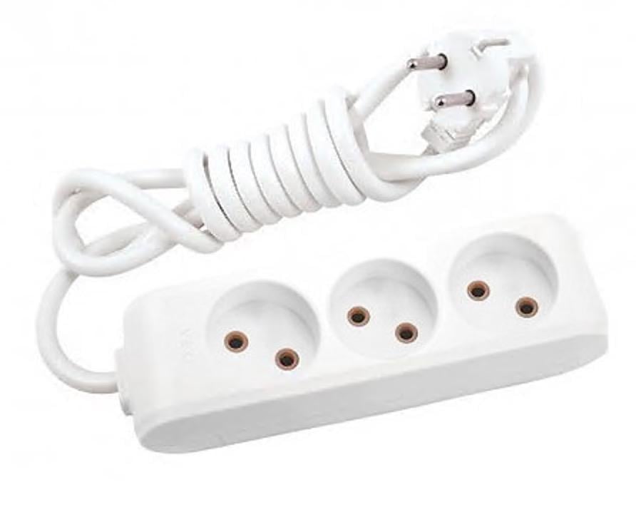 Подовжувач тримісний Viko Multi-Let без заземлення 2 м (27848323)