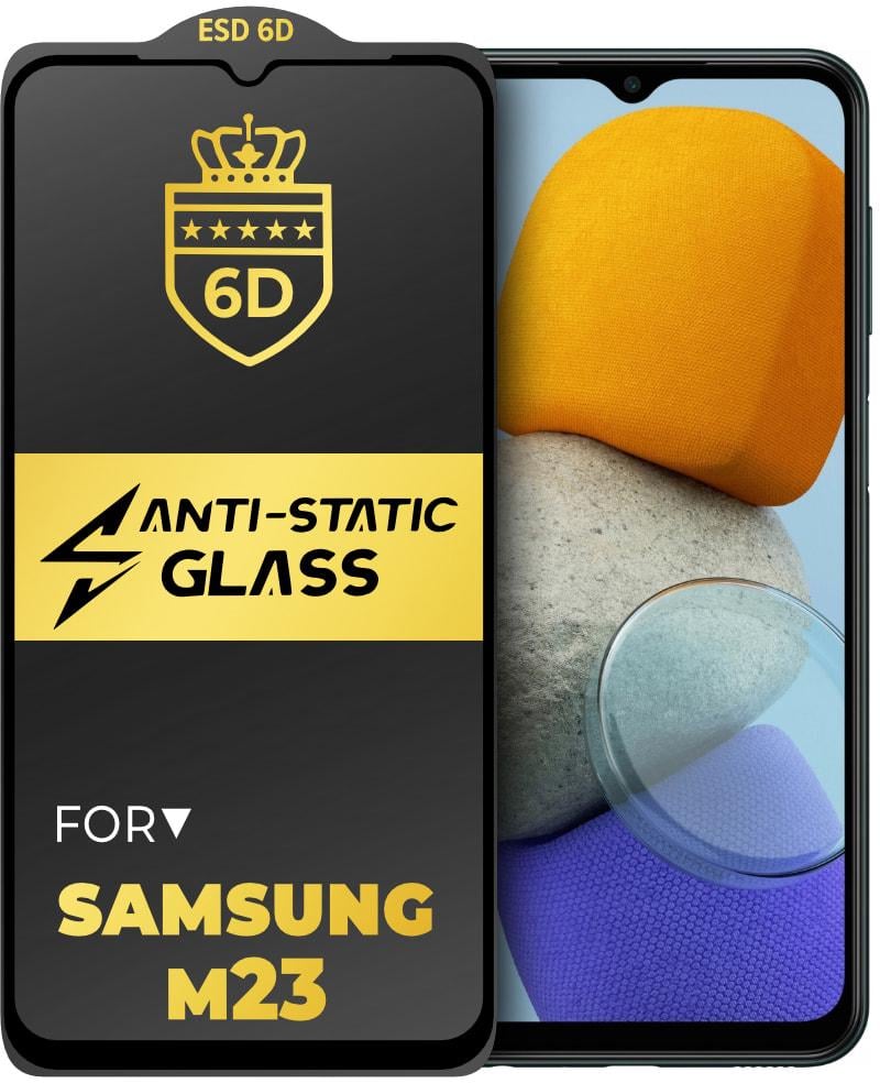 Скло захисне 6D Anti-Static Samsung Galaxy M23 M236 Glass Shield (34232)