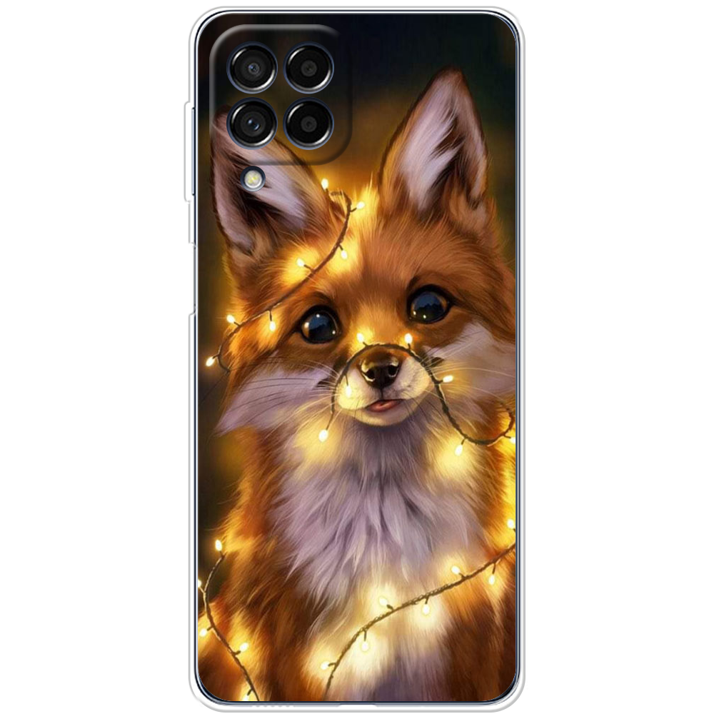 Чехол BoxFace Samsung Galaxy M53 5G (M536) Рождественская лиса Прозрачный силикон (44473-up2399-44473)