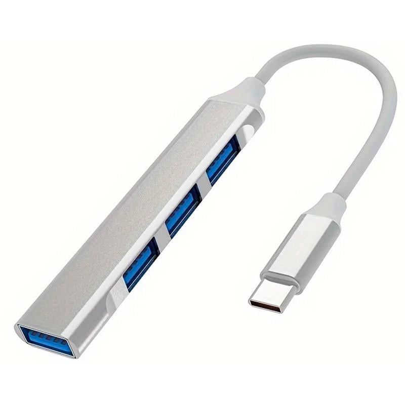 Хаб концентратор HUB adapter USB Type-C to USB 3.0x4 (658-2222-2) Хаб концентратор HUB adapter USB Type-C to USB 3.0x4 (658-2222-2)
