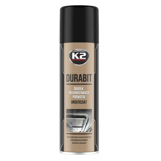 Покриття днища автомобіля антикорозійне K2 DURABIT UNDERCOAT 500 мл