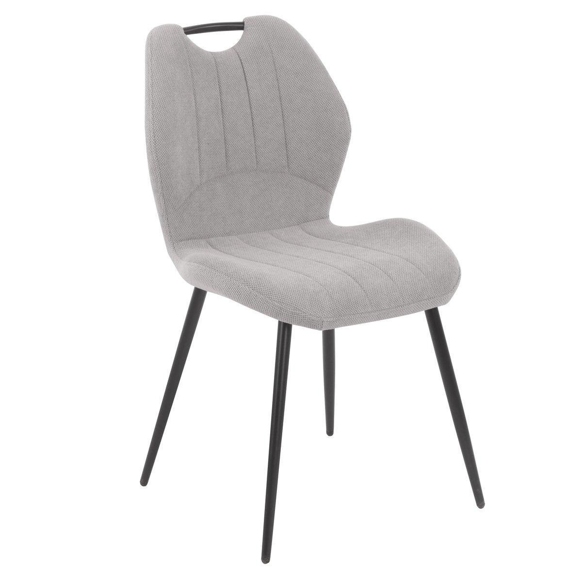 Стул мягкий RICK кухонный тканевый Серый