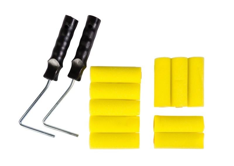 Набор малярный MasterTool №10 поролоновый валик 100х36 мм 10 шт./2 ручки (92-8110)