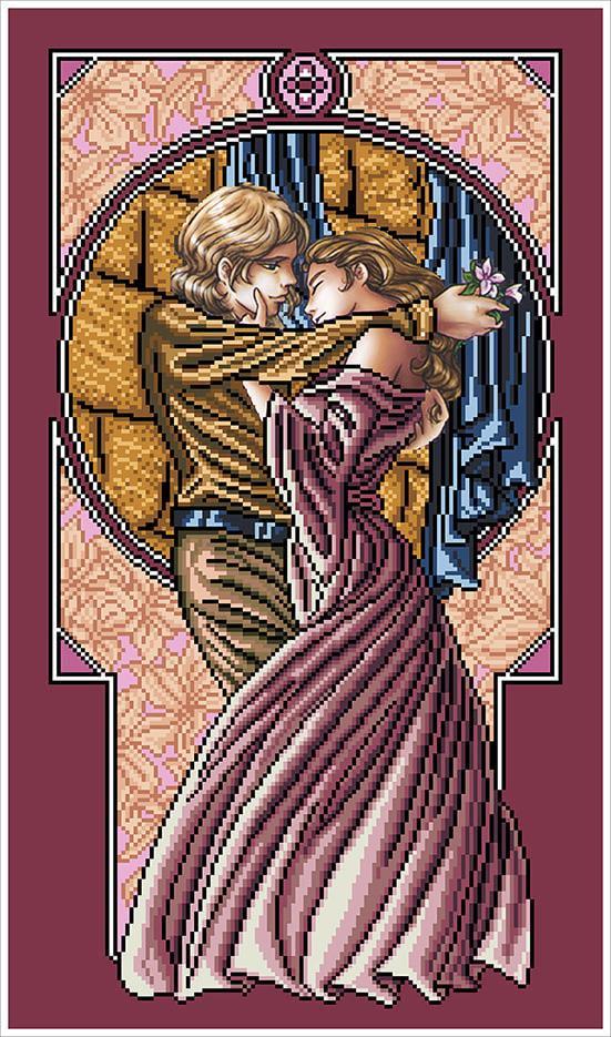Набор для вышивки бисером Тайная страсть 31,11х53,34 см (ФТПн)