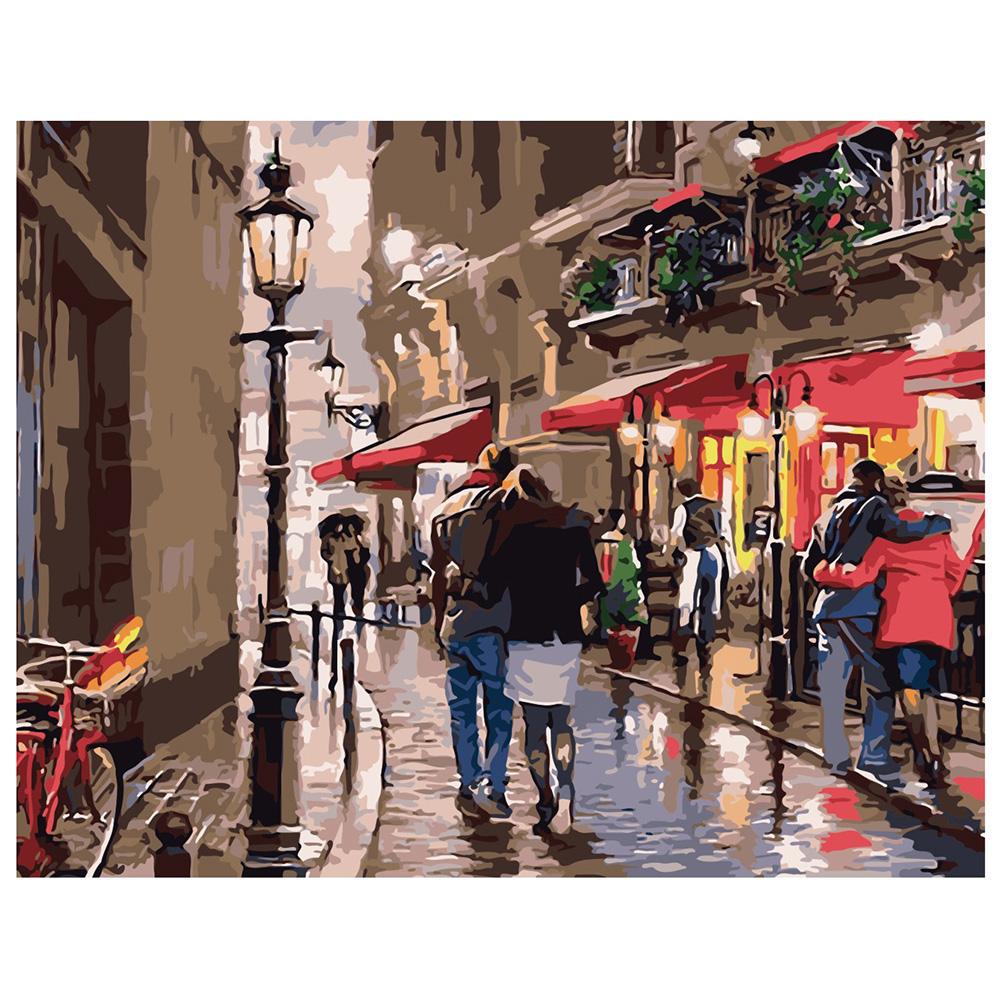 Картина по номерам Strateg Прогулка старым городом 40x50 см (VA-0010)
