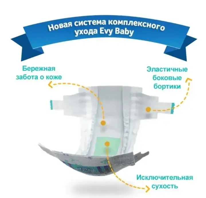 Подгузники Evy Baby Junior 5 30 шт. (2033893644) - фото 2