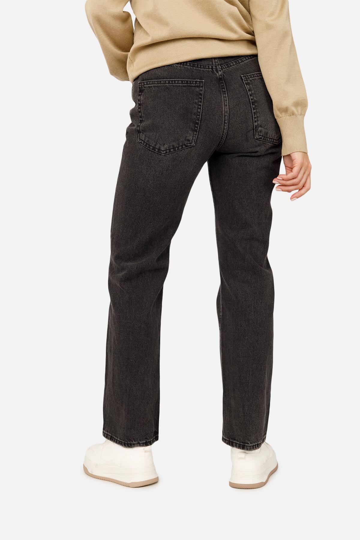 Джинси жіночі Boyfriend ЦБ-00261153 р. 48 Темно-сірий (SKT001023961) - фото 3