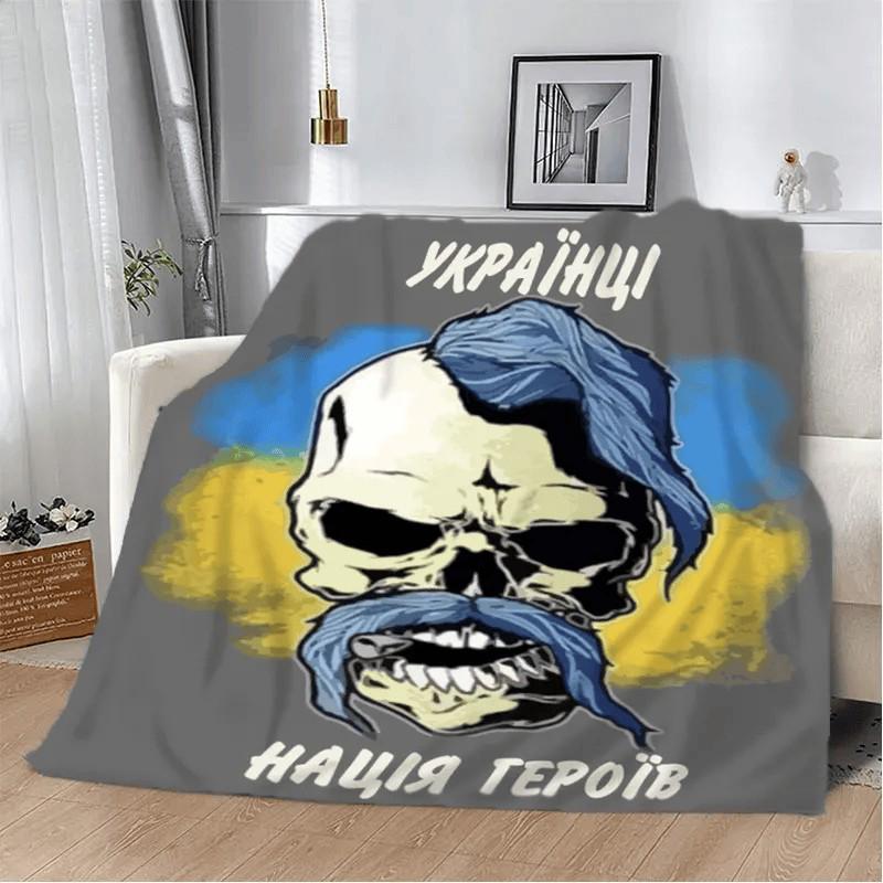 Плед-покрывало Нация плюш/велюр полуторное 160х200 см Серый