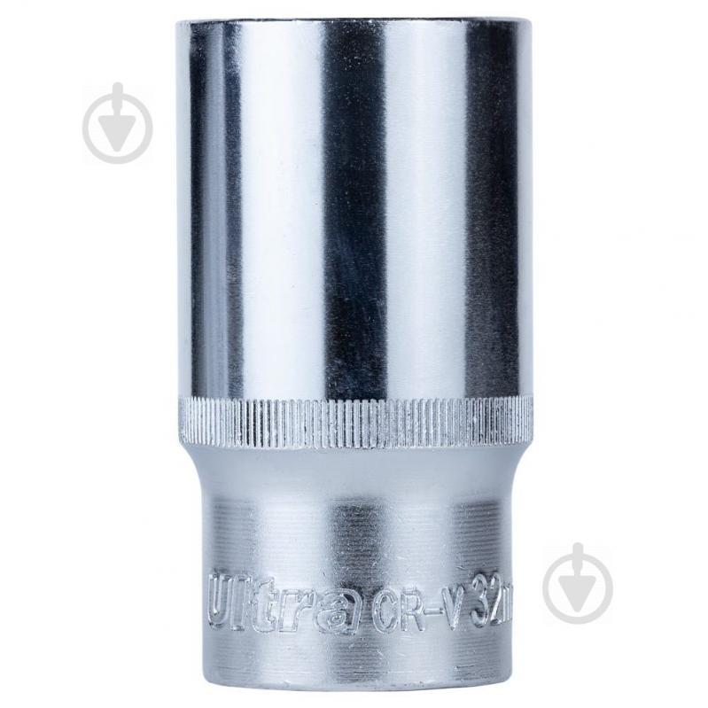 Насадка шестигранна довга 1/2" 32мм CrV ULTRA (6072322)