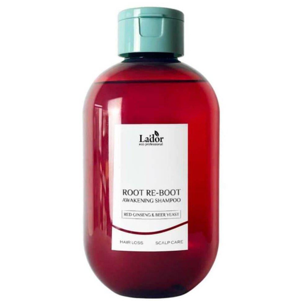 Шампунь с женьшенем для роста волос Lador Root Re-Boot Awakening Shampoo Red Ginseng & Beer Yeast 300 мл (1979947486)