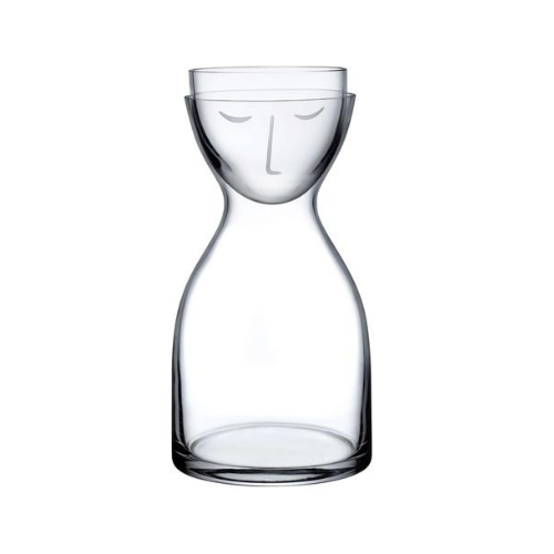 Графин Mr&Mrs Nude Glass кришталевий з чашкою 850 мл