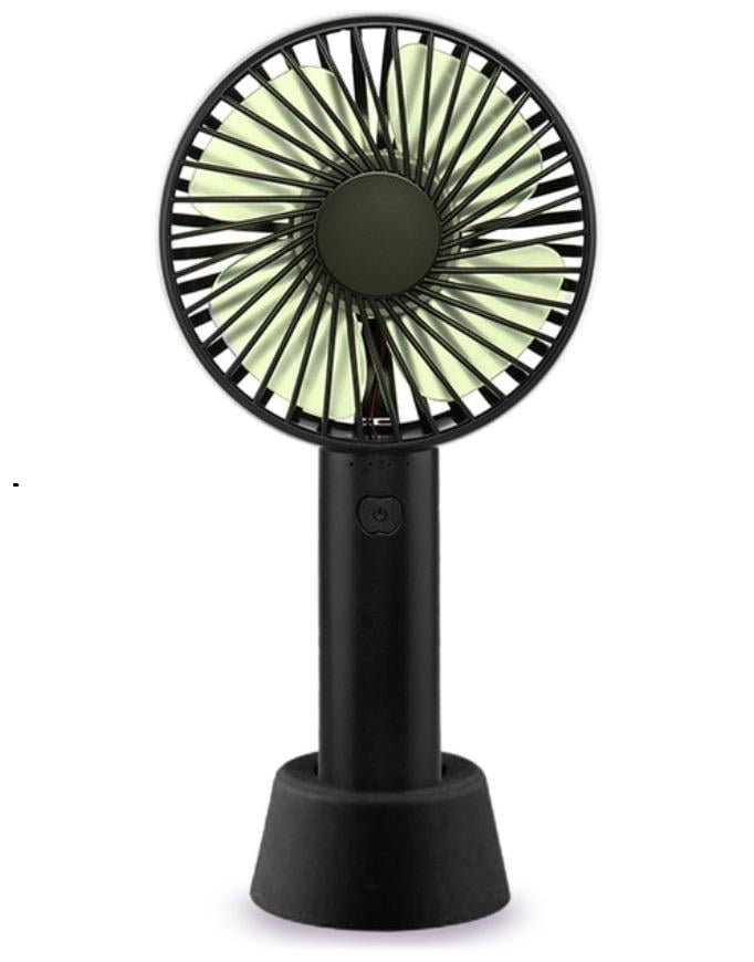 Вентилятор настольный Mini Fan USB Handy SS-2 на аккумуляторе Черный (MX-12285BL)