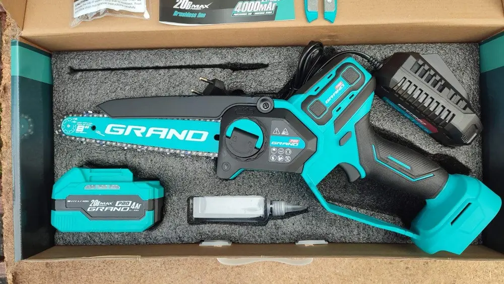 Пила ланцюгова акумуляторна Grand АПЦ-8HS/4-1 HIGH SPEED (24065576) - фото 9