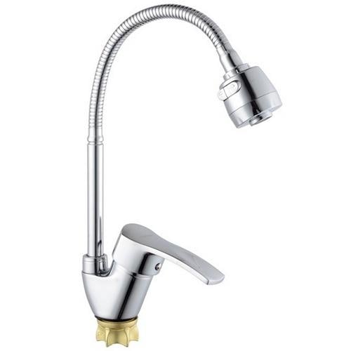 Смеситель для кухни Champion Yub 011-279 (Nut) Reflector MI6387 с гибким изливом Хром (237579)