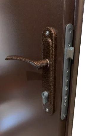 Дверь входная MSM Торнадо утепленная правая металл с двух сторон 0,6 мм порошковая краска 2020х960 мм Коричневый (101-012) - фото 6