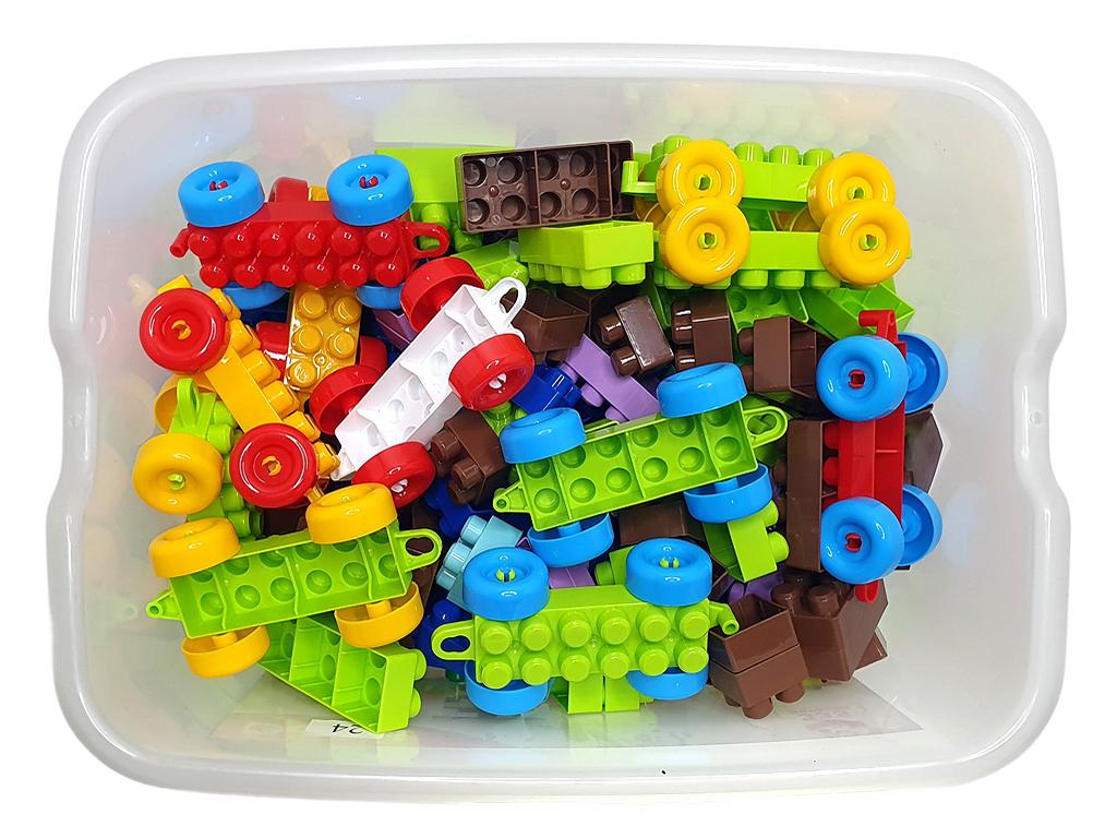 Конструктор дитячий Doloni Toys у контейнері з пластику 335 дет. Різнокольоровий (150-98-013999/01) - фото 3
