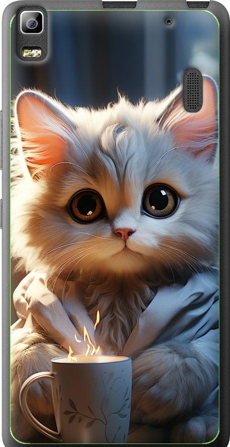 Чехол на Lenovo A7000 White cat (5646u-120-42517)