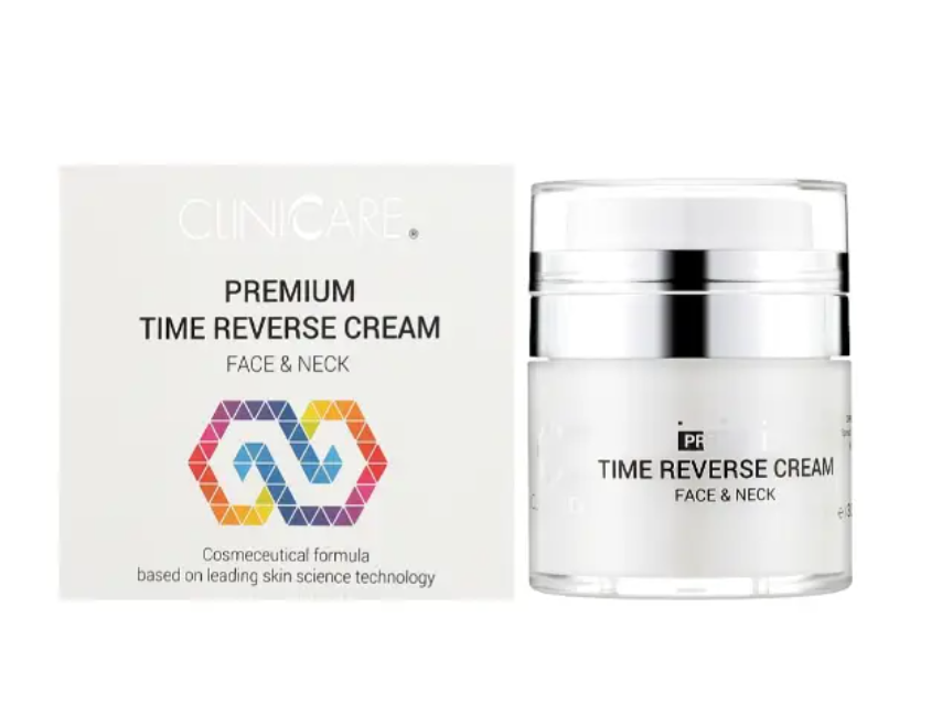 Крем антивозрастной для лица и шеи ClinicCare Premium Time Reverse лифтинг, увлажнение, разглаживание 30 мл (C1191)