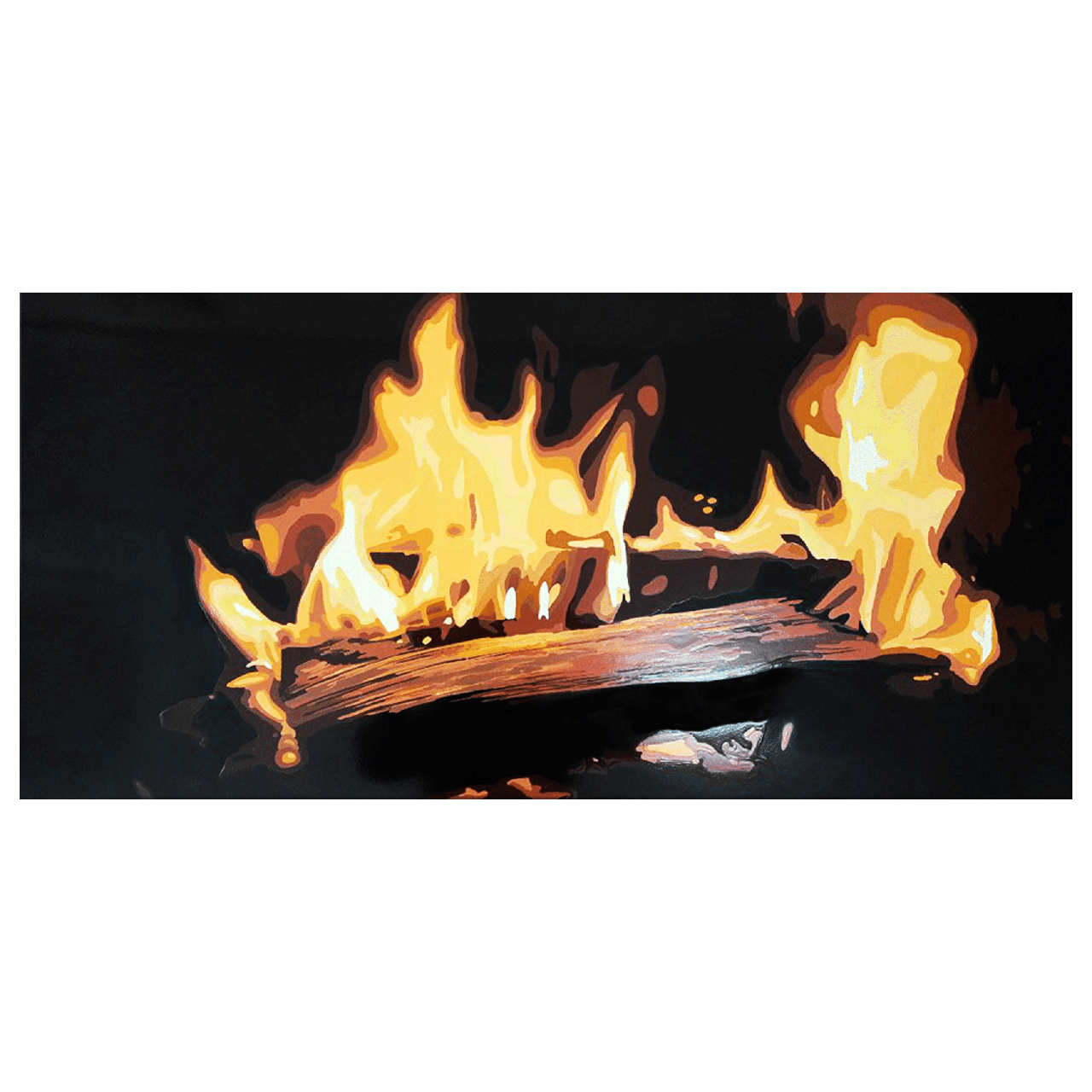 Металлокерамический обогреватель дизайнерский Uden-S-700 Костер до 14 м2 978х475 мм (25748677)