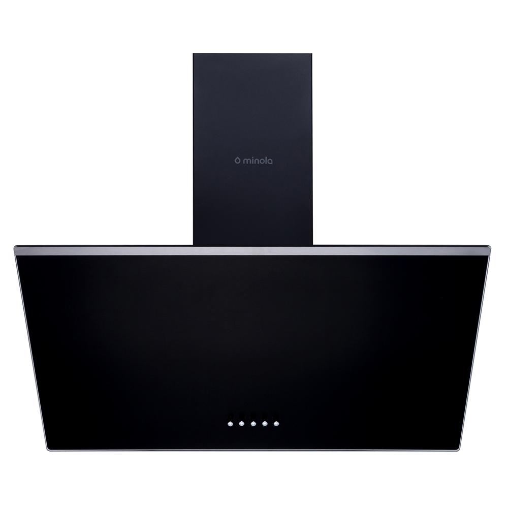 Вытяжка декоративная наклонная Minola HDN 6222 BL/INOX 700 LED
