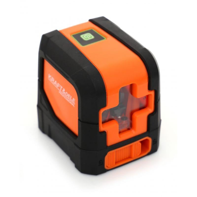 Лазерний нівелір Kraft&Dele KD10307 2415716136 автоматичний зелений промінь 2 AA самовирівнюючий до 35 м