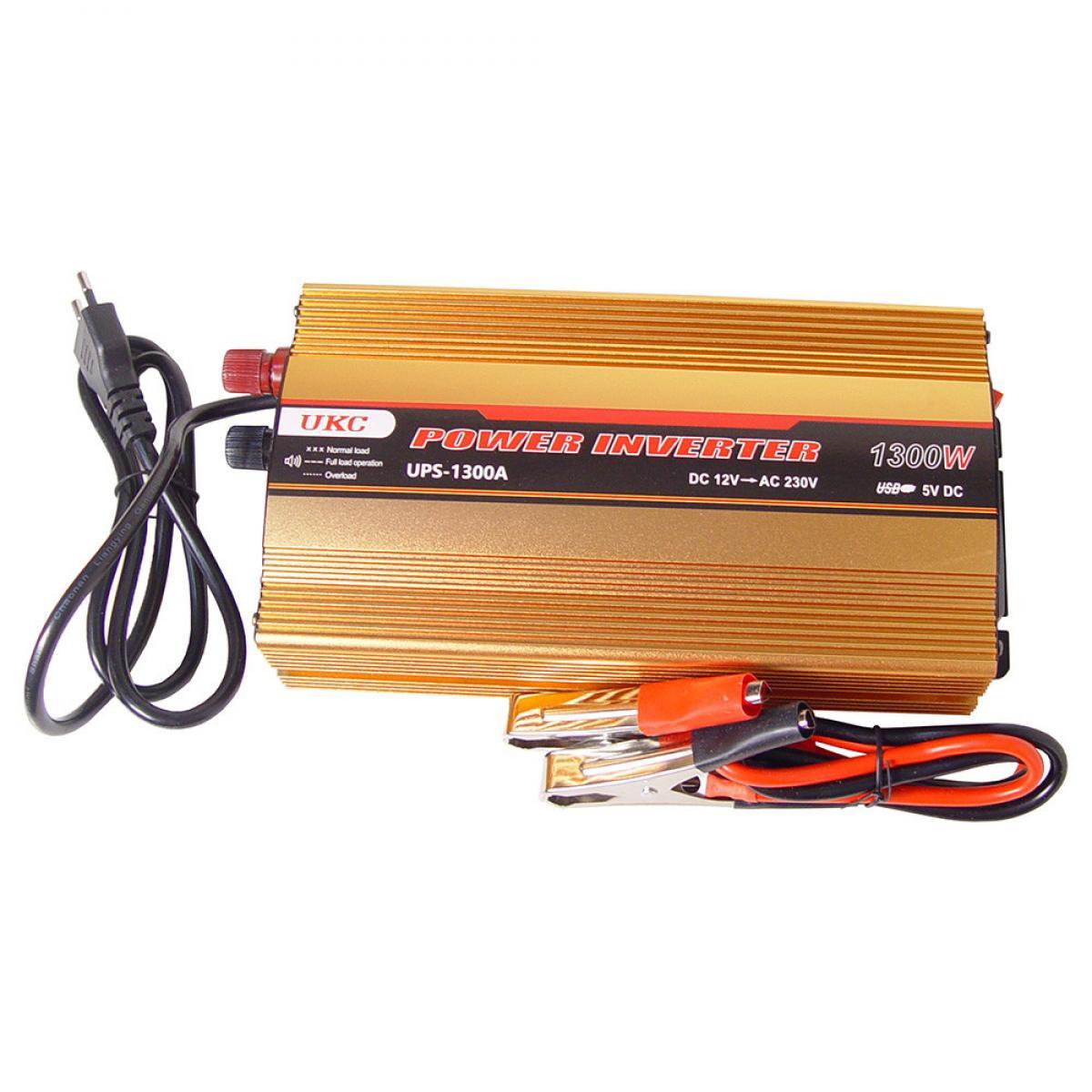 Инвертор напряжения UKC AC / DC UPS 1300W UPS + CHARGE бесперебойник - фото 5