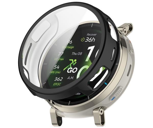 Чехол силиконовый Amazfit Active 3 Premium с защитой на экран Черный