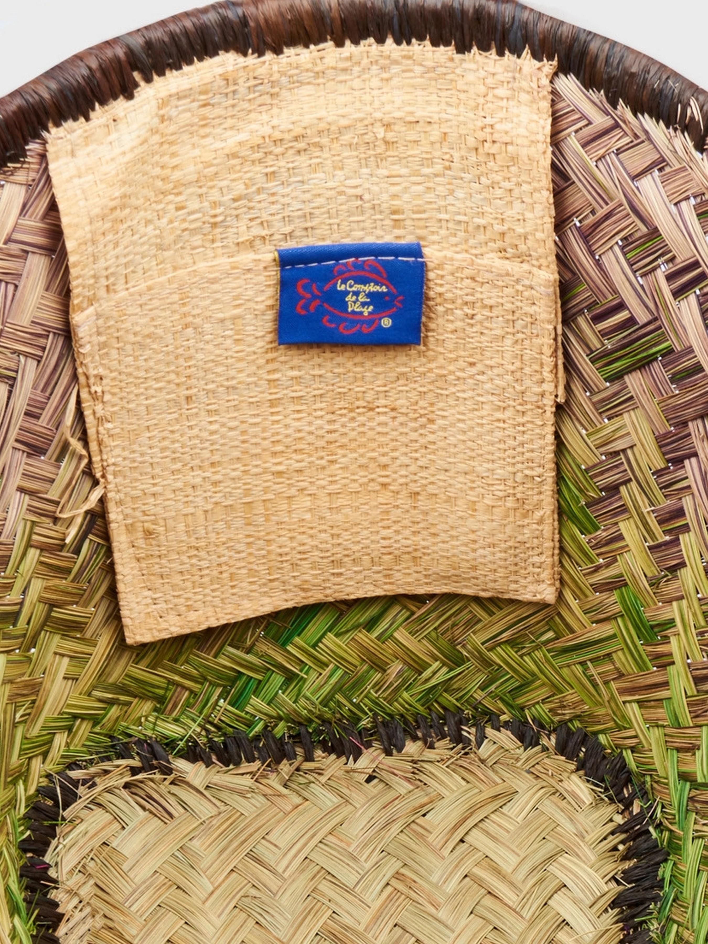 Пляжна сумка LE COMTOUR DE LA PLAGE Aravola MM_Bicolor_148 Сіро-зелений - фото 3