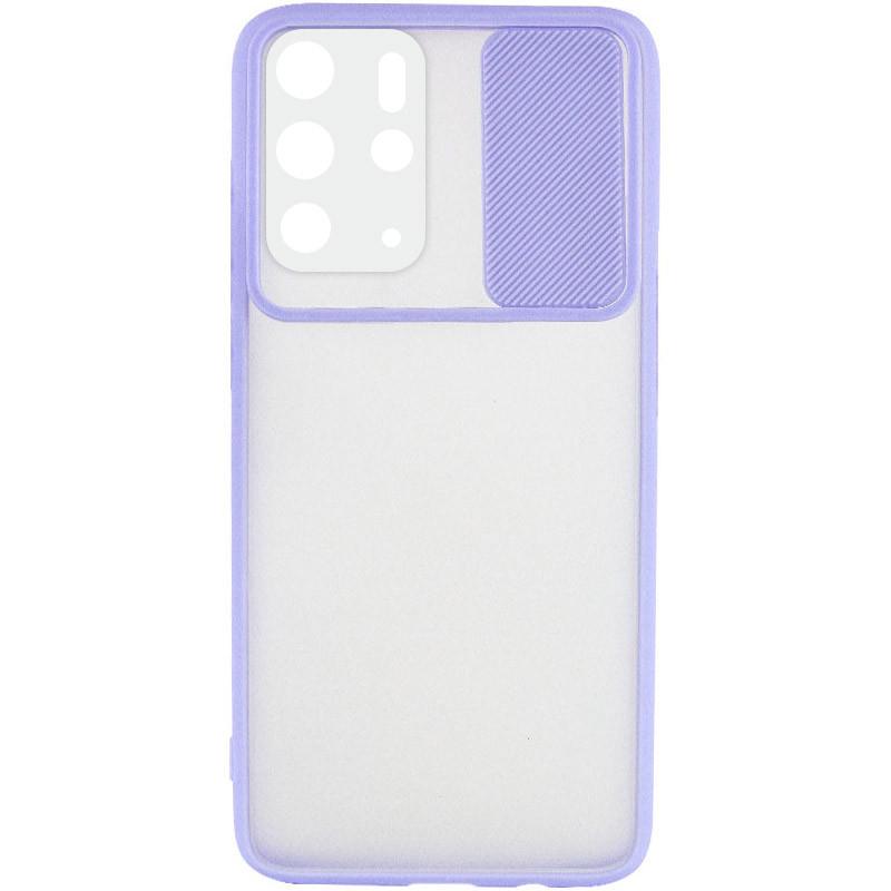 Противоударный чехол Camshield mate TPU со шторкой для камеры для Samsung Galaxy S20 Сиреневый