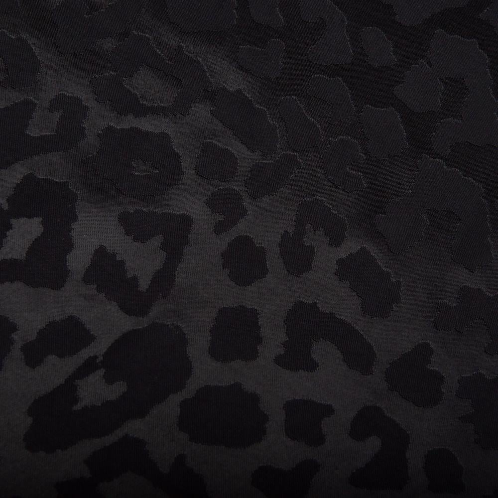 Ткань плательная жаккард лео 140 гр/м2 145 см Черный (26492)