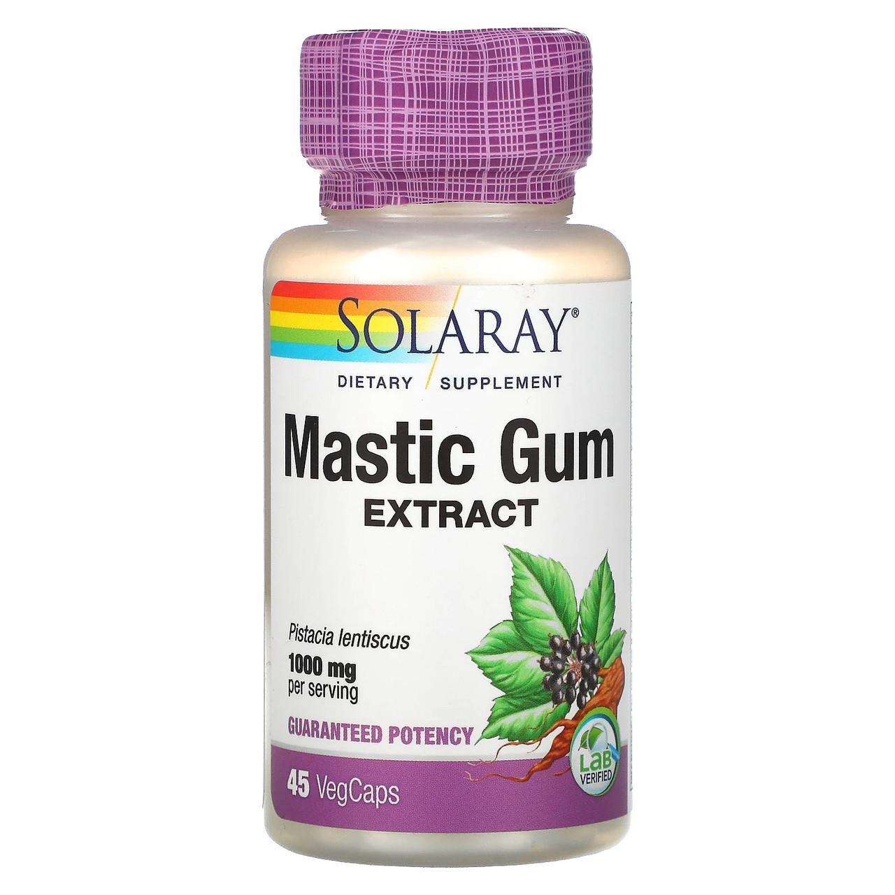 Экстракт мастиковой смолы Solaray Mastic Gum 45 растительных капс.500 мг (1571838707)
