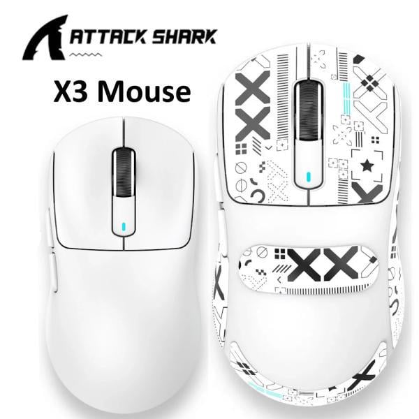 Комп'ютерна мишка ігрова Attack Shark X3 PAW3395 26000 dpi White - фото 2 Комп'ютерна мишка ігрова Attack Shark X3 PAW3395 26000 dpi White - фото 2