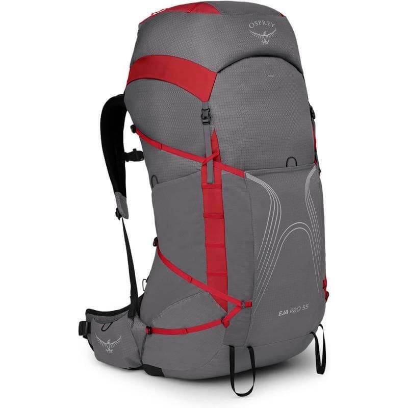 Туристический рюкзак Osprey Eja Pro 55 л WXS/S Dale Grey/Poinsettia Red (009.3300)